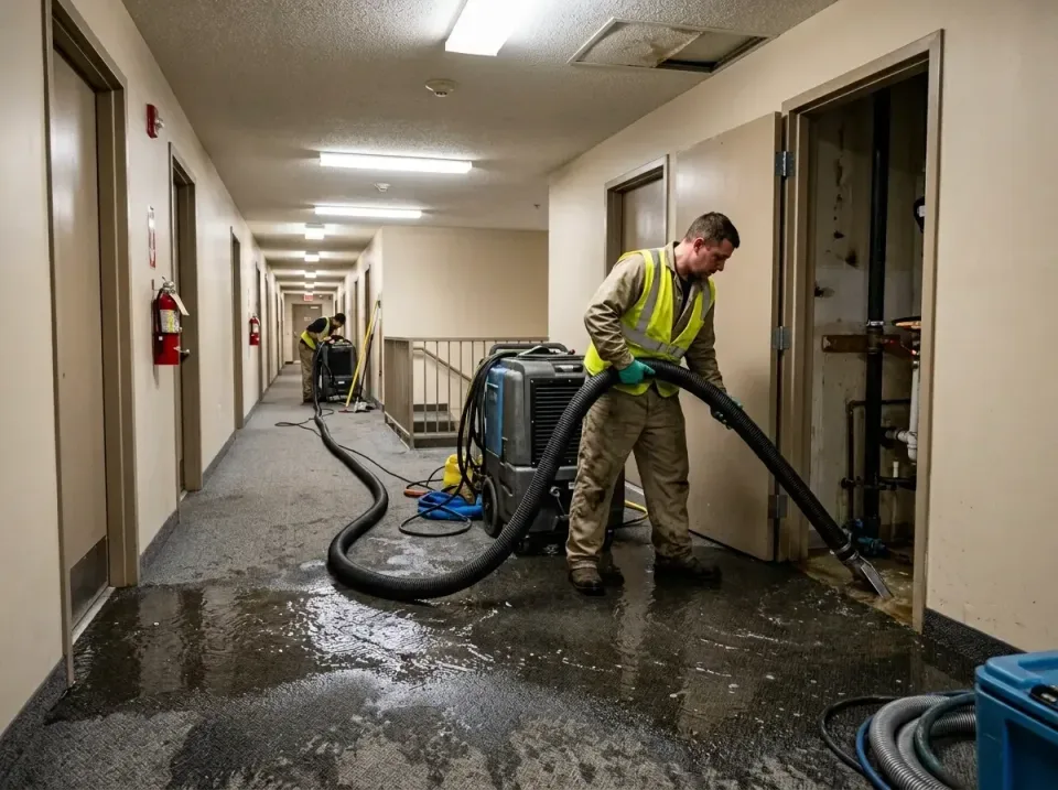 multi-unit-apartment-hallway-f-005 — frequently asked questions, Emergency Burst Pipe Water Extraction & Removal in Millersb…